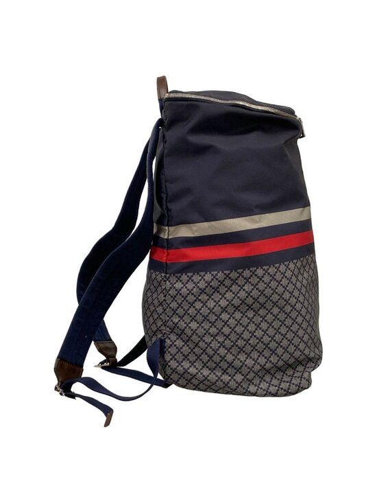 Gucci Backpack Diamante Navy Red Gray main image 8